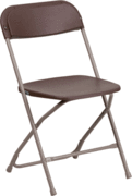 100 Brown Folding Chairs