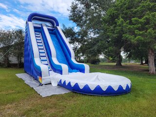 The 22 Ft Blue Wave Large water slide Top Seller