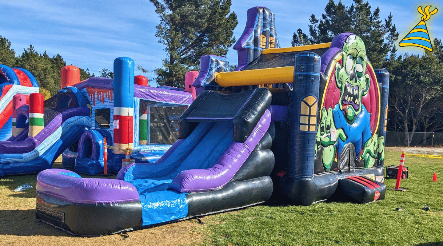 Side View Of Zombie Castle