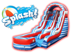 Flash Water Slide (15 Ft.)Climb, Slide & Splash!