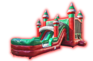 King’s Castle - (16’ x  30’)Large Slide & Basketball Hoop