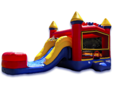 Play Castle - (14’  x  24’)Basketball Hoop Inside & Slide