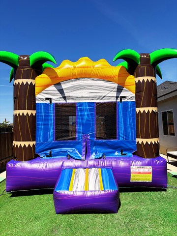 Tropical Palm Tree jumper, Bounce House