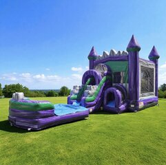 Dark Knight Bounce House & Water Slide Combo