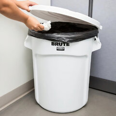 Trash Cans w/ Bag and Lid - Various Sizes Available