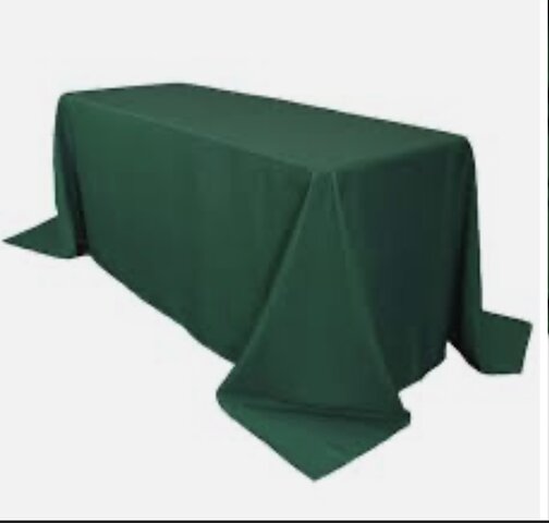 Hunter Green Rectangular Table Cloth