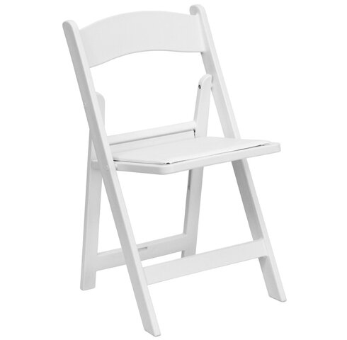 White Resin Chair