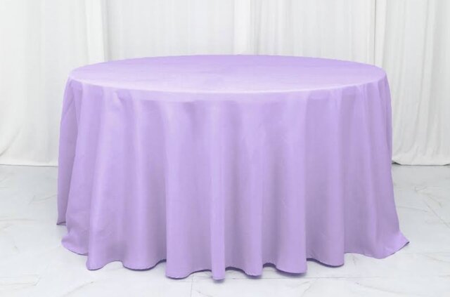 Lilac Round Table Cloth