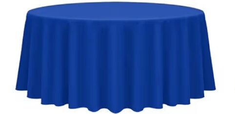Royal blue Round Table Cloth