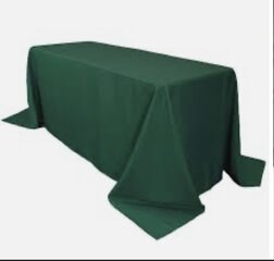 Hunter Green Rectangular Table Cloth
