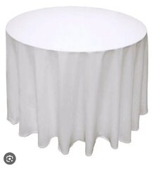 White Round Table Cloth