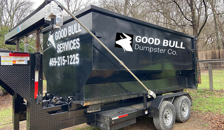 For all your commercial waste management needs, rent the best garbage dumpster Frisco selection through Good Bull Dumpster Company