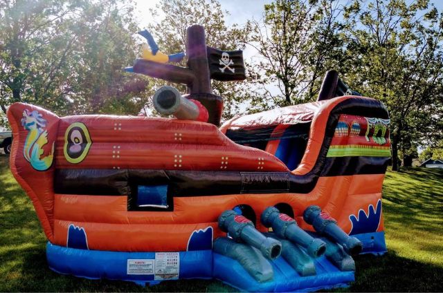 Book Pirate Ship Combo Bounce House with Slide in Rio Linda, CA