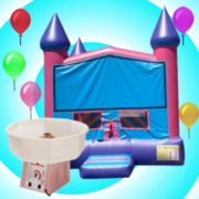Pink Castle with Cotton Candy Pink Castle with Cotton Candy