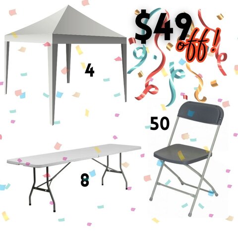 Party Rental Package for 50