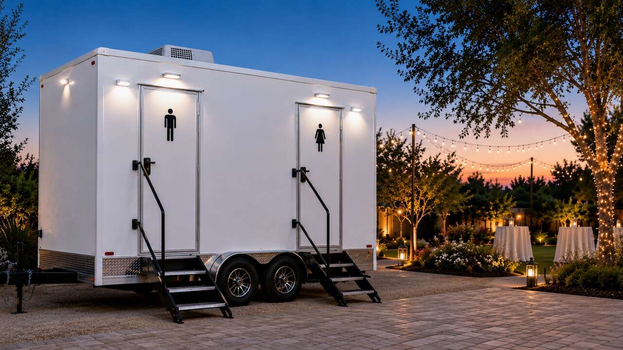 Luxury Restroom Trailer Rental Goodyear AZ