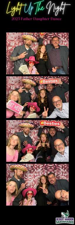 Digital photo booth template example for an event