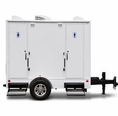 2 Stall Luxury Restroom Trailer Rental