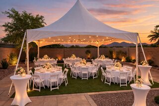 Backyard Wedding Tent Package for 48 Guests
