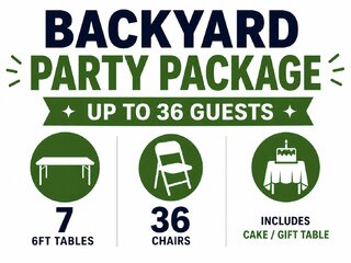 Backyard Party Package (Up to 36 Guests)