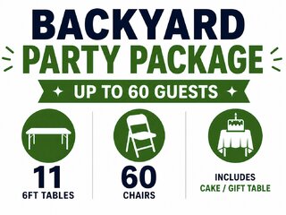 Backyard Party Package (Up to 60 Guests)