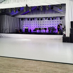 18x18 White Dance Floor