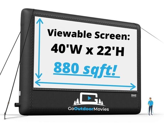 ultimate outdoor movie screen rental