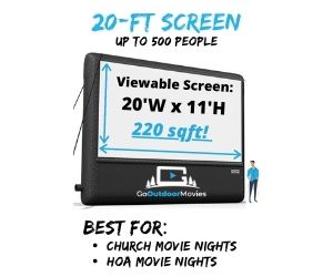 corsicana movie screen rentals