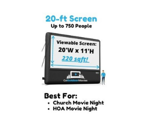 20 foot tall inflatable movie screen rental TX 20 foot tall inflatable movie screen rental TX