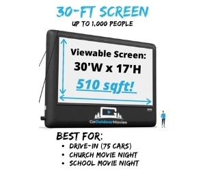 big outdoor movie screens