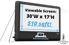 inflatable movie screen rental