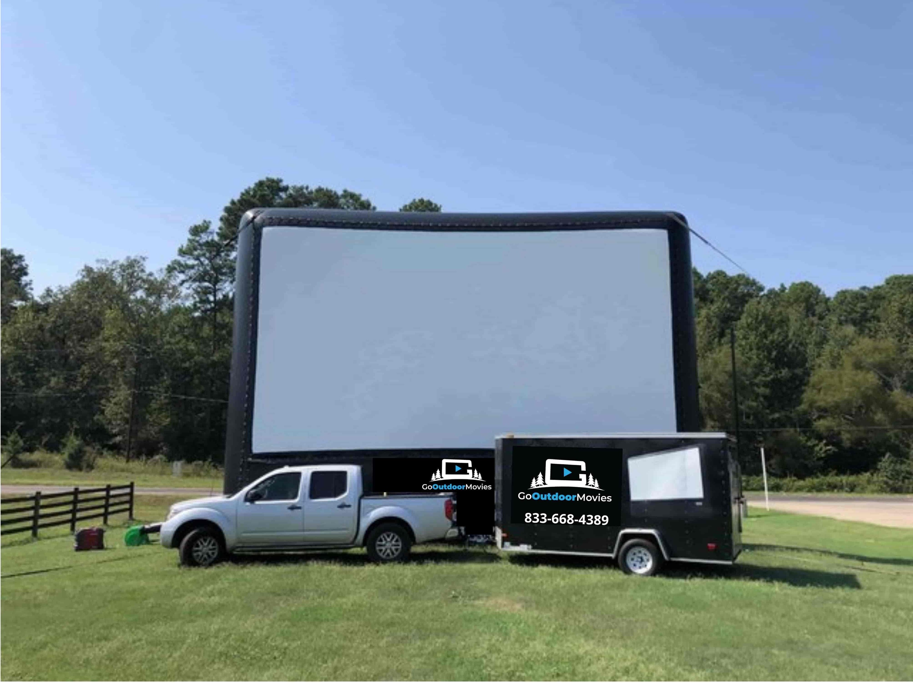 Outdoor movie rental Dallas