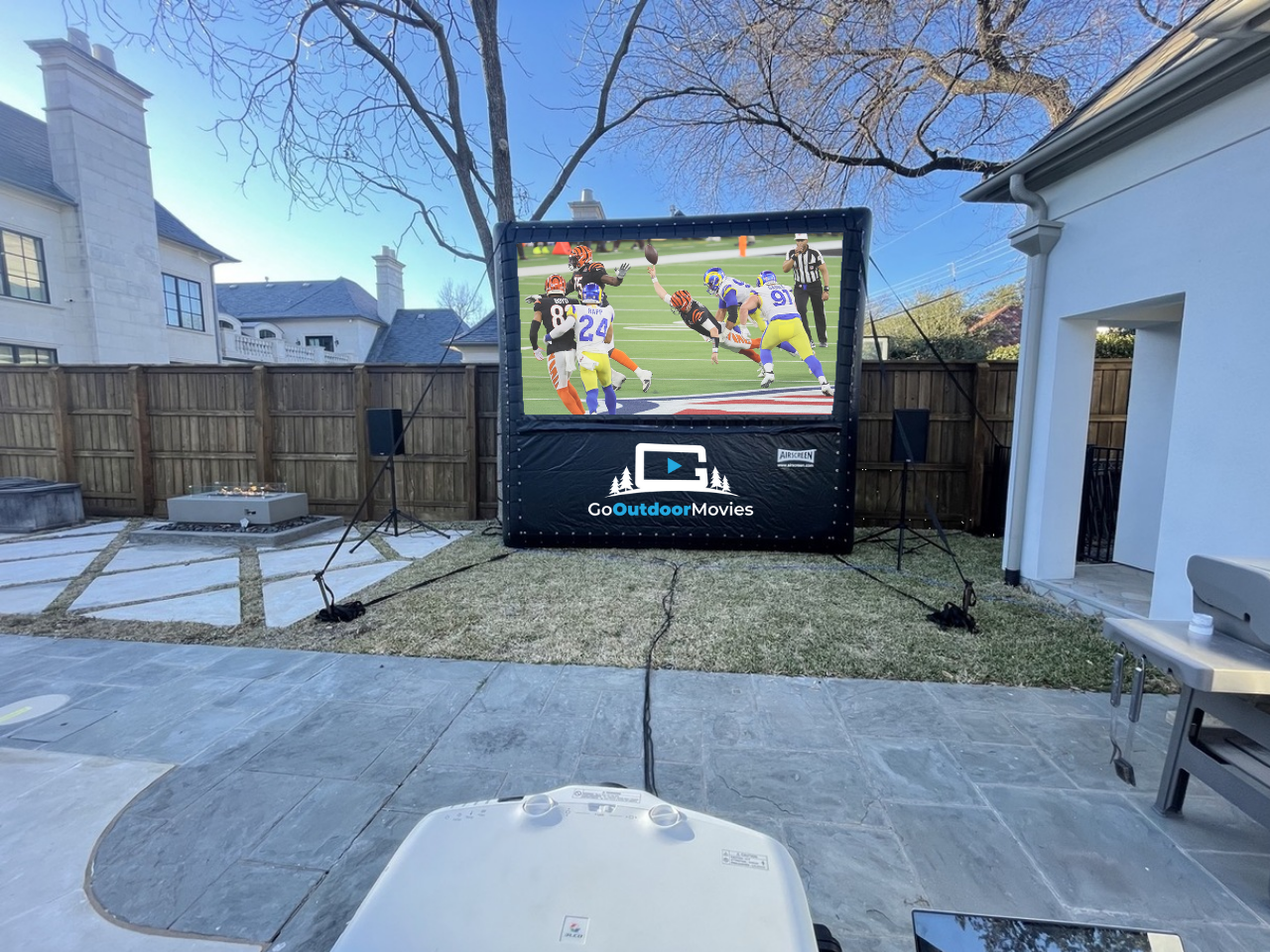 backyard movie party