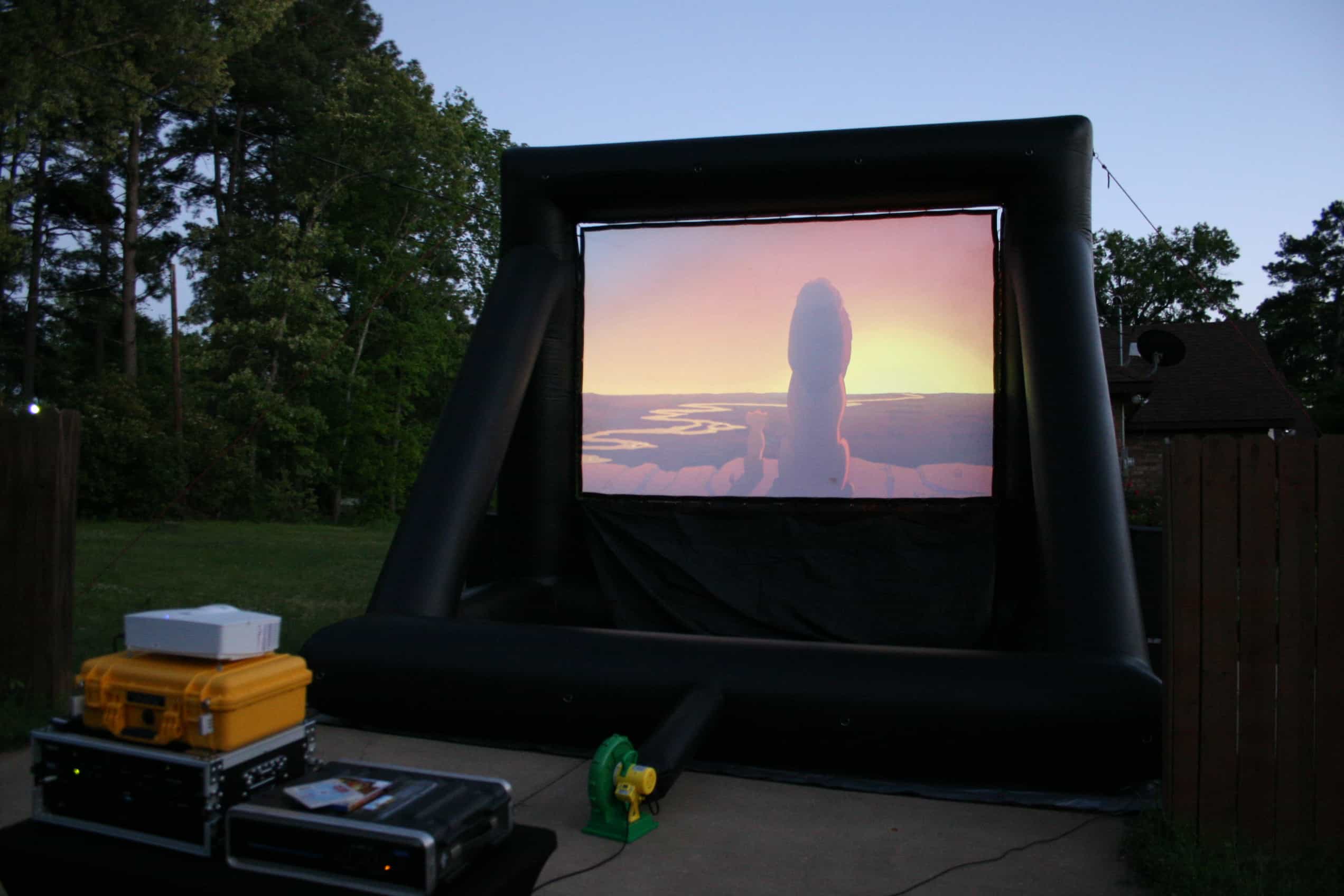 Inflatable Screen rental parks and rec