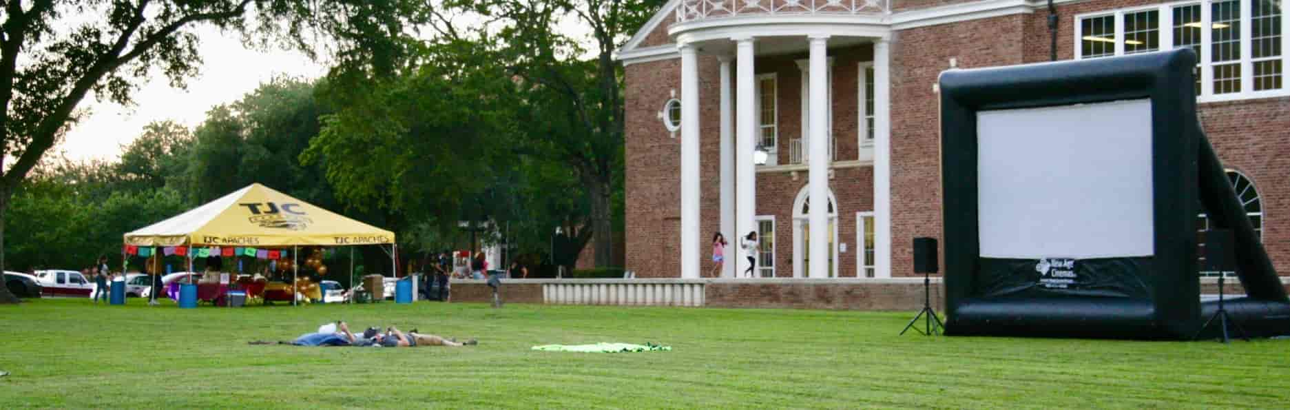 Outdoor Movie at Tyler Junior College Outdoor Movie at Tyler Junior College