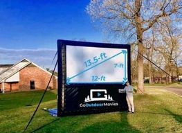 backyard movie screen rentals in Arlington