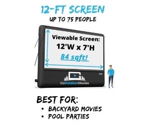 12 foot movie screen rentals
