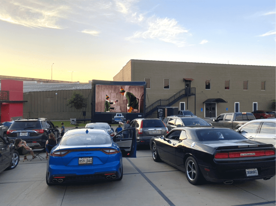 dallas drive in movie on inflatable movie screen dallas drive in movie on inflatable movie screen
