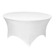 White Spandex Tablecloth for Round Table