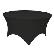 Black Table Cloth for 60inch Round Table