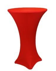 Red Spandex Cocktail Table Clover