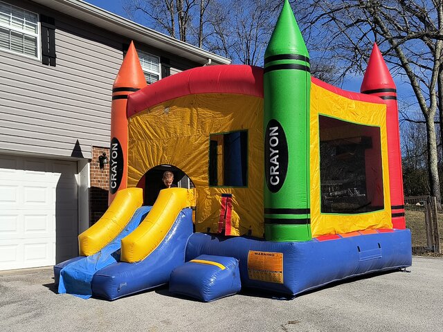 Crayon Themed Bouncy Castle