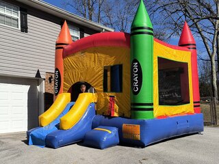 Crayon Themed Bouncy Castle