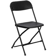 BLACK FOLDING CHAIRS