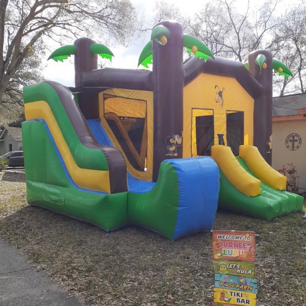 Jungle Slide Bounce House