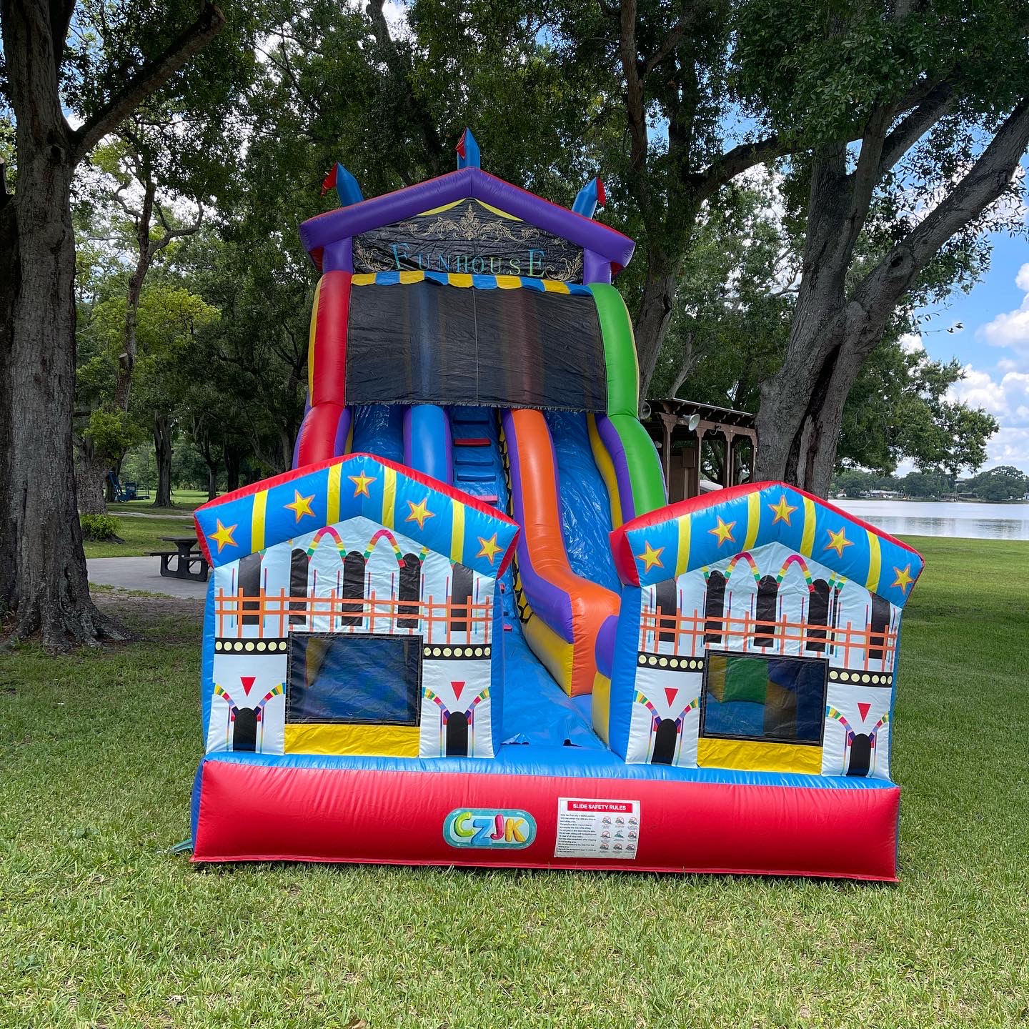 Circus Bounce House Slide