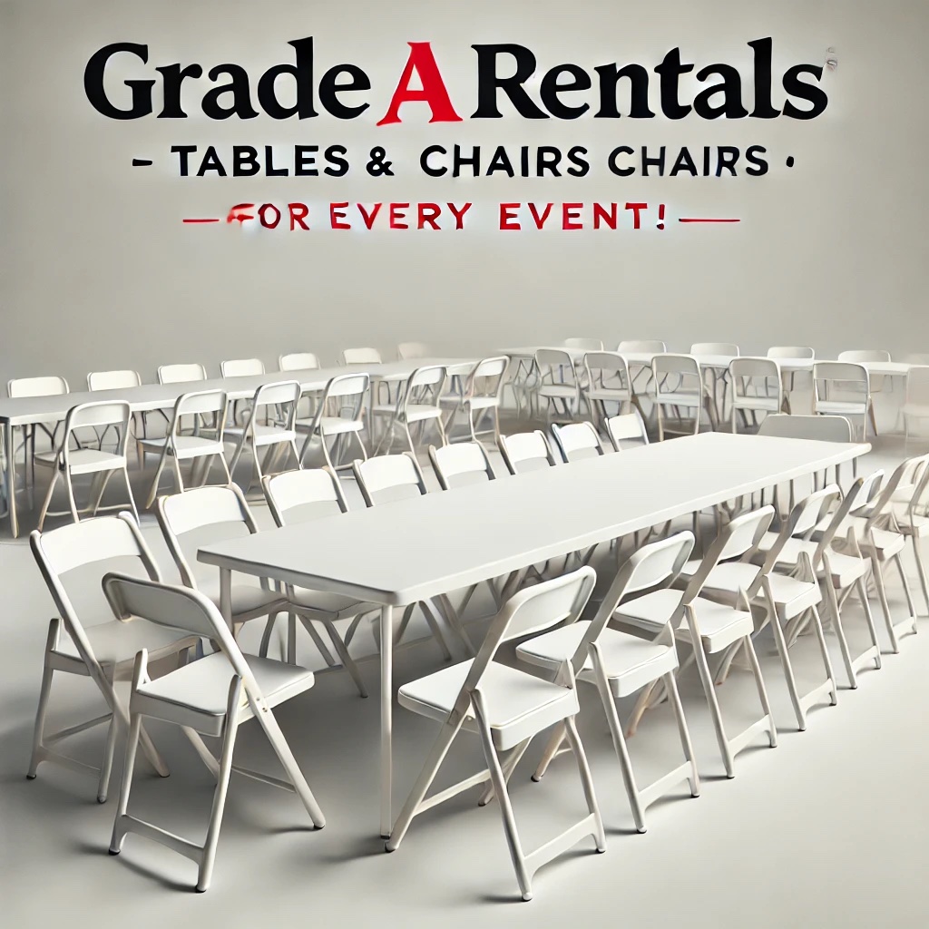 Tables and chairs rentals Tampa Bay