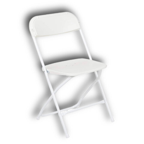 Classic White Folding Chairs 