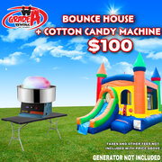 Bounce House & Cotton Candy Machine