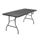 6" Rectangular Black Plastic Tables